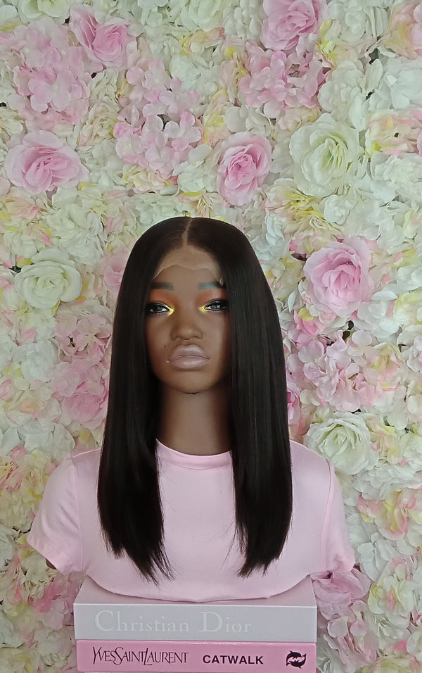 Kinky yaki straight wig